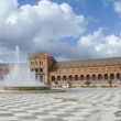 Plaza de Espana di Siviglia in Andalusia, Spagna