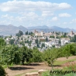 Vista dall'alto di Granada in Andalusia, Spagna