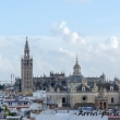 Vista della Cattedrale di Siviglia in Andalusia, Spagna