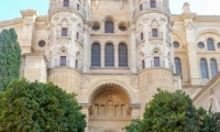 Esterni della Cattedrale di Malaga in Andalusia, Spagna