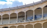Interni della Plaza de Toros di Ronda in Andalusia, Spagna