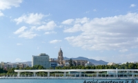 Vista di Malaga in Andalusia, Spagna