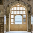 Interni dell' Amber Fort nei pressi di Jaipur, in Rajasthan, India