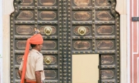 Ingresso al Royal Palace a Jaipur, in Rajasthan, India