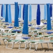 Ombrelloni presso la spiaggia di Marina di Ravenna
