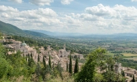 Vista di Assisi dalla Rocca Maggiore, Umbria