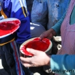 Piatti con sangue presso la miniera di Potosì, Bolivia