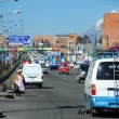 Traffico presso El Alto, Bolivia