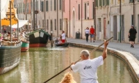 Turisti sulle barche di Comacchio, Emilia Romagna