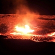 Zampilli di lava presso Erta Ale, Etiopia