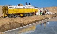 Raccolta e trasporto del sale presso il Lago Afrera, Etiopia