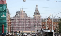 Stazione Centrale in ristrutturazione ad Amsterdam, Olanda
