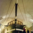 Ricostruzione di un veliero all'interno del Museo del Mare Galata, Genova
