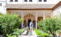 Giardini dell'Alhambra di Granada in Andalusia, Spagna