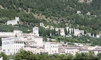 Vista panoramica di Gubbio , Umbria