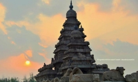 Alba sullo Shore temple, Mamallapuram