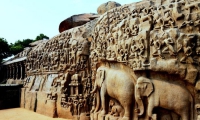 MAMALLAPURAM-VARAHA CAVEVaraha Cave, Arjuna's penance, Mamallapuram -ARJUNA'S PENANCE
