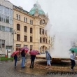 Fontana di acqua calda a Karlovy Vary, Repubblica Ceca