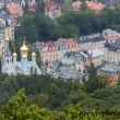 Vista di Karlovy Vary dalla Torre Diana, Repubblica Ceca
