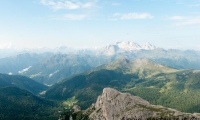 Vista del Col di Lana dal Lagazuoi, Veneto