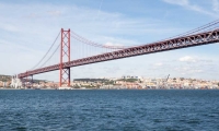 Ponte 25 de Abril a Lisbona, Portogallo