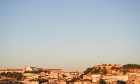 Vista di Lisbona dal Bairro Alto, Portogallo