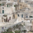 Turisti presso il Sasso Caveoso, Matera