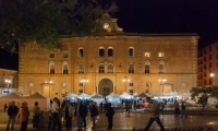 Piazza Vittorio Veneto di sera, Matera
