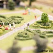 Giardino pubblico presso il Miniatur Wunderland di Amburgo, Germania