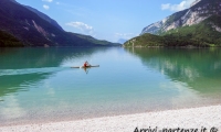 Kayak sul lago di Molveno, Trentino - Alto Adige