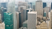 Vista aerea dei grattacieli, New York city