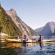 Kayak nel Fiordo di Milford Sound, Nuova Zelanda
