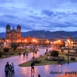 Plaza de Armas alla sera, Cuzco