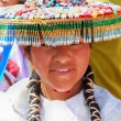 Ragazza in maschera a Cuzco, Perù