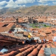 Vista di Cuzco dall'alto Perù