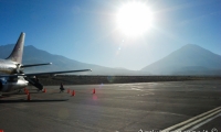 Presso l'aeroporto di Arequipa, Perù