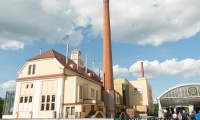 Esterno della fabbrica della birra di Pilsen, Repubblica Ceca