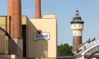 Esterno della fabbrica della birra di Pilsen, Repubblica Ceca