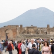 Turisti presso il Foro, Pompei