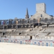 Interno dell'Anfiteatro romano ad Arles in Provenza, Francia
