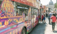 Bus per il tour, Roma