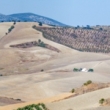 Panorama bucolico nei pressi di Setenil de las Bodegas in Andalusia, Spagn