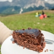 Fetta di torta al cioccolato, Val Badia