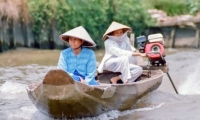 Presso il delta del Mekong, Vietnam