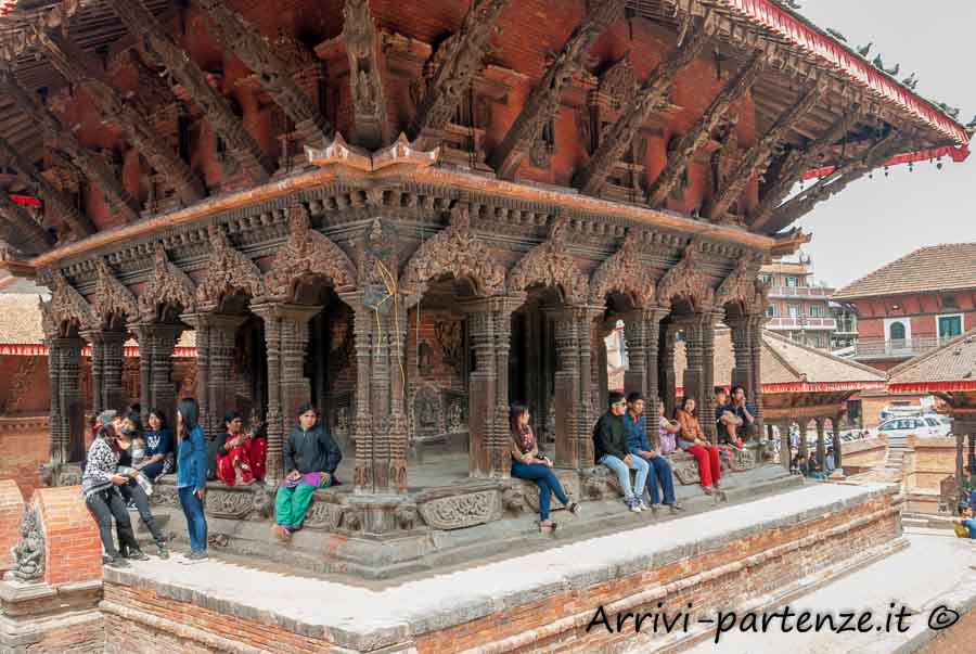 Tempio in Durban Square a Patan, Nepal