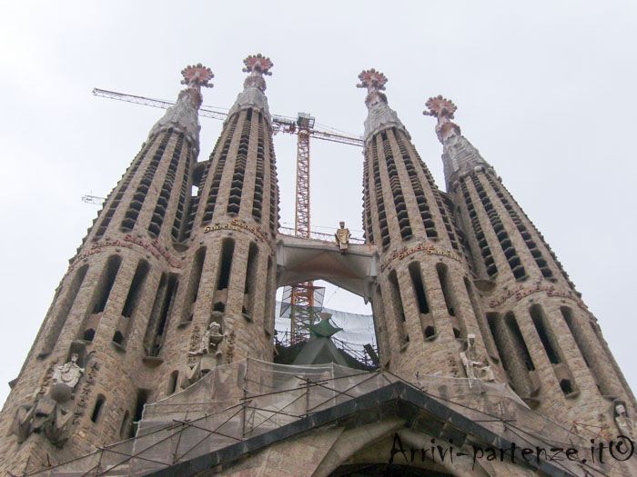 La Sagrada Famiglia a Barcellona, Spagna