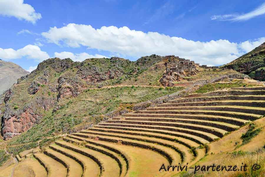 Terrazzamenti di Pisac nella Valle Sacra, Perù