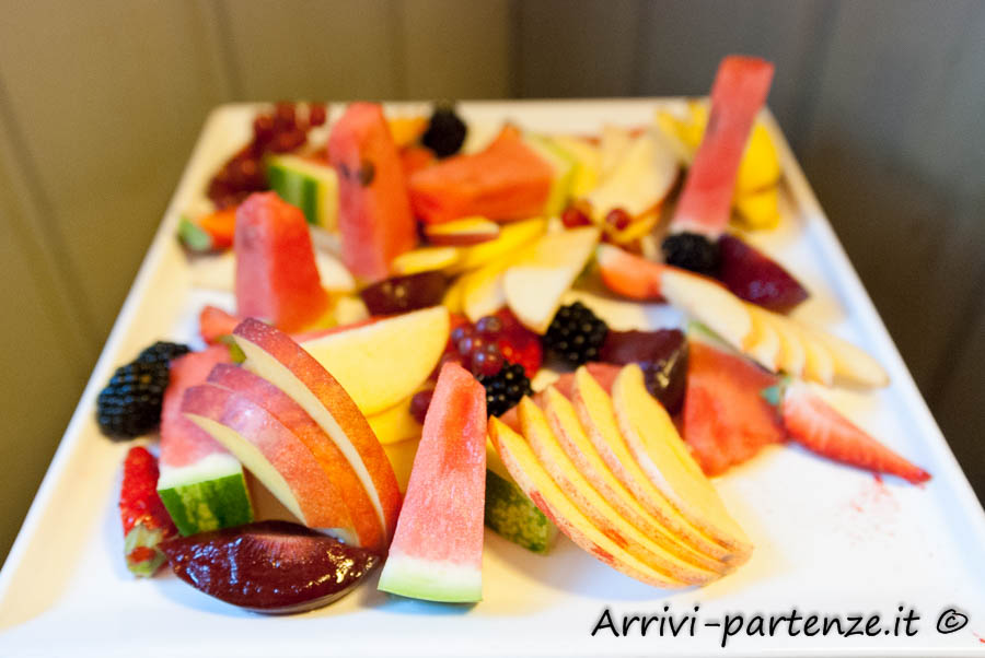 Frutta a colazione presso il Tenimento Al Castello di Sillavengo, Novara