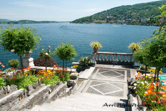 Vista panoramica dell'Isola Bella, Piemonte