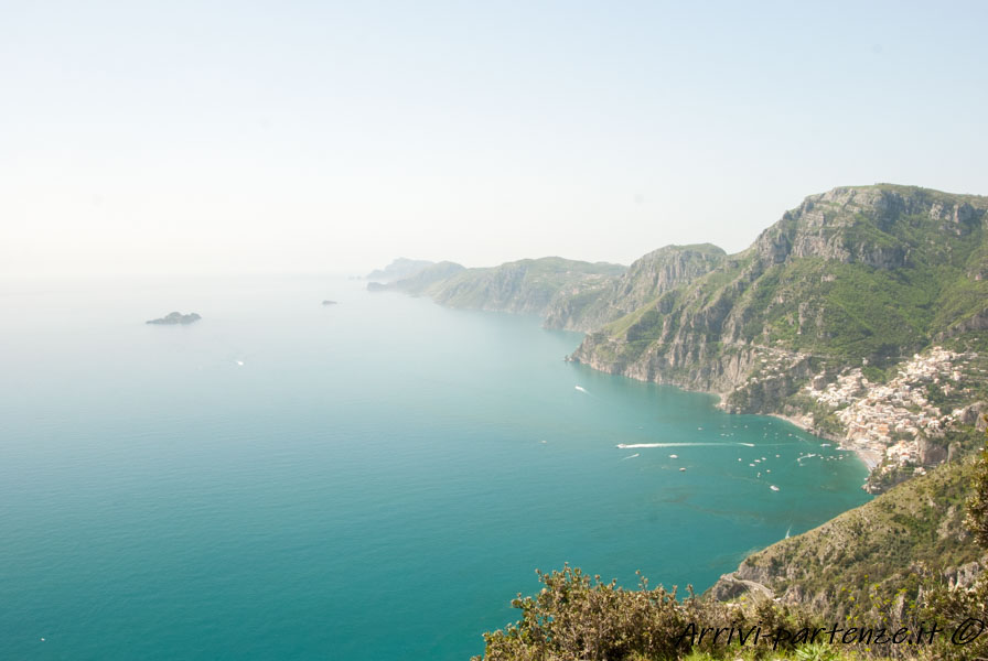 Vista panoramica del Sentiero degli Dei, Costiera Amalfitana